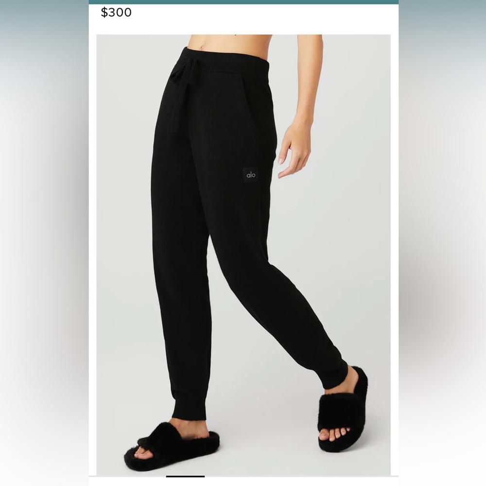 Alo High-Waist Cashmere Jet Set Pant